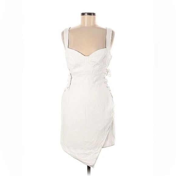 Nicholas White Christina Side Tie Mini Dress - Picture 1 of 11